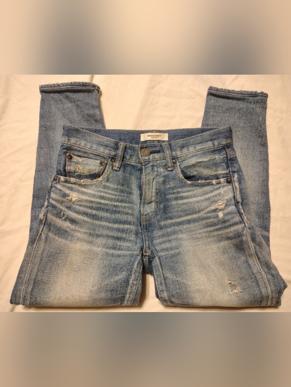 Moussy Vintage Lenwood Distressed Li Howa Women's Skinny Jeans Size 24